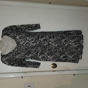 Dunia snake print dress 3/4 sleeve lightweight texture